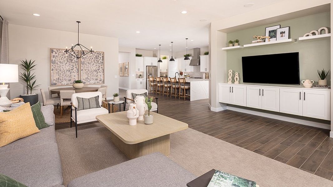 Furnished interior view inside a new home in Legado, Queen Creek (Image 3).