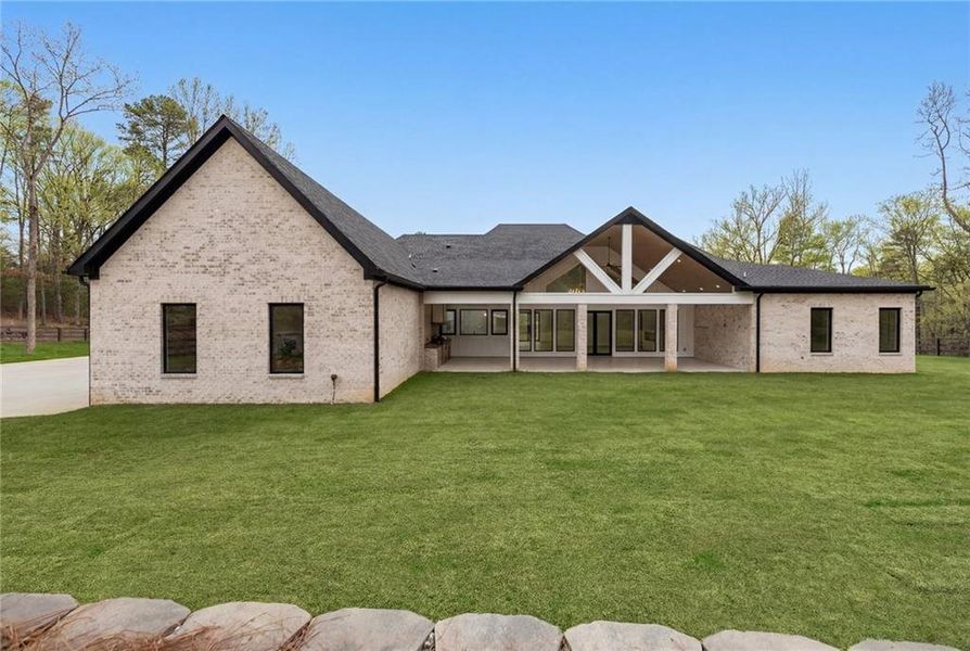 Exterior details and patio area of a home in , Dacula (Image 37).