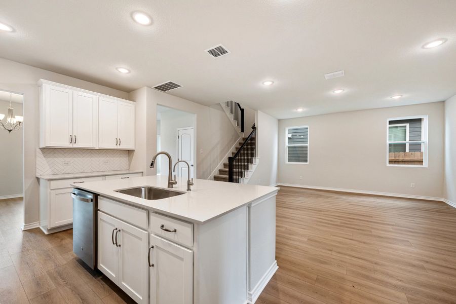 Furnished interior view inside a new home in The Cottages at Lariat, Liberty Hill (Image 15).