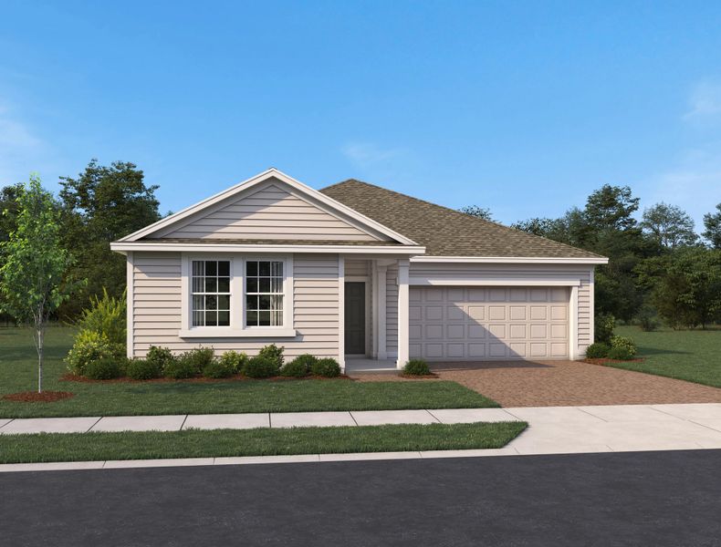 Representative exterior photo of a completed home built from the Plant II by Ashton Woods in Ardisia Park Traditional, New Smyrna Beach, FL (Image 18). Representative exterior photo of a completed home built from the Plant II by Ashton Woods in Ardisia Park Traditional, New Smyrna Beach, FL (Image 18).