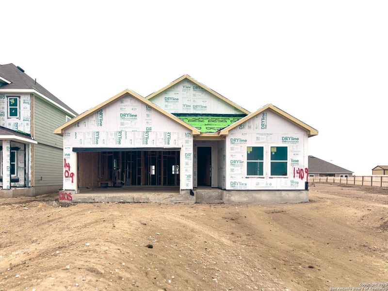 In-progress construction of a new home in Cordova Trails, Seguin, TX (Image 8).