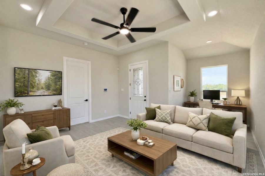 Furnished interior view inside a new home in , La Vernia (Image 11). Furnished interior view inside a new home in , La Vernia (Image 11).