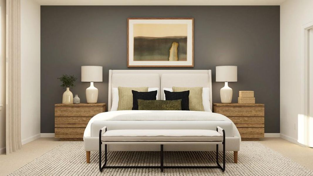 Furnished interior view inside a new home in Millers Pointe, Conyers (Image 26). Furnished interior view inside a new home in Millers Pointe, Conyers (Image 26).