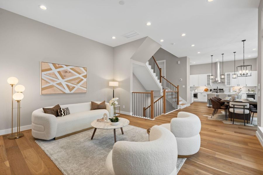 Furnished interior view inside a new home in , Houston (Image 30).