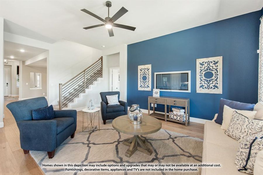 Furnished interior view inside a new home in Abe's Landing, Granbury (Image 23). Furnished interior view inside a new home in Abe's Landing, Granbury (Image 23).