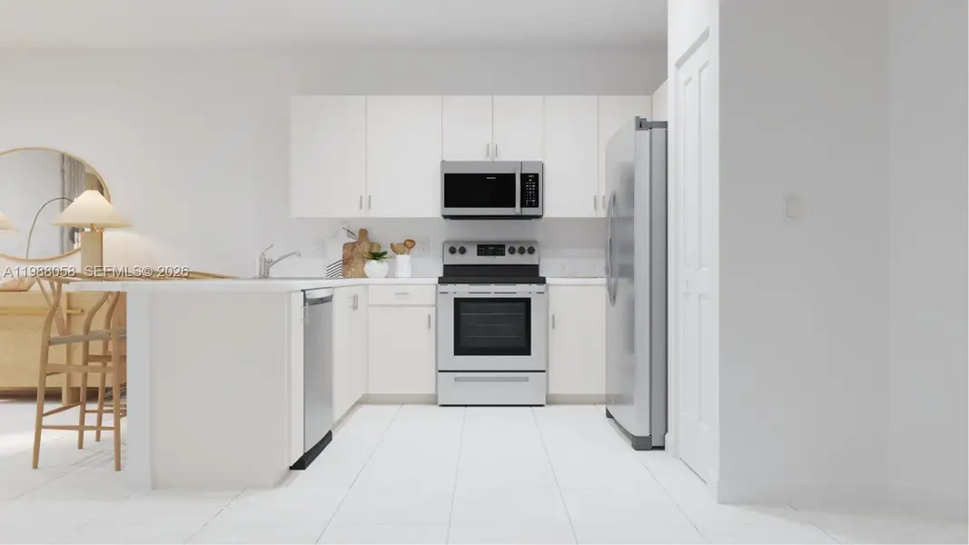 Furnished interior view inside a new home in Altamira, Homestead (Image 3).