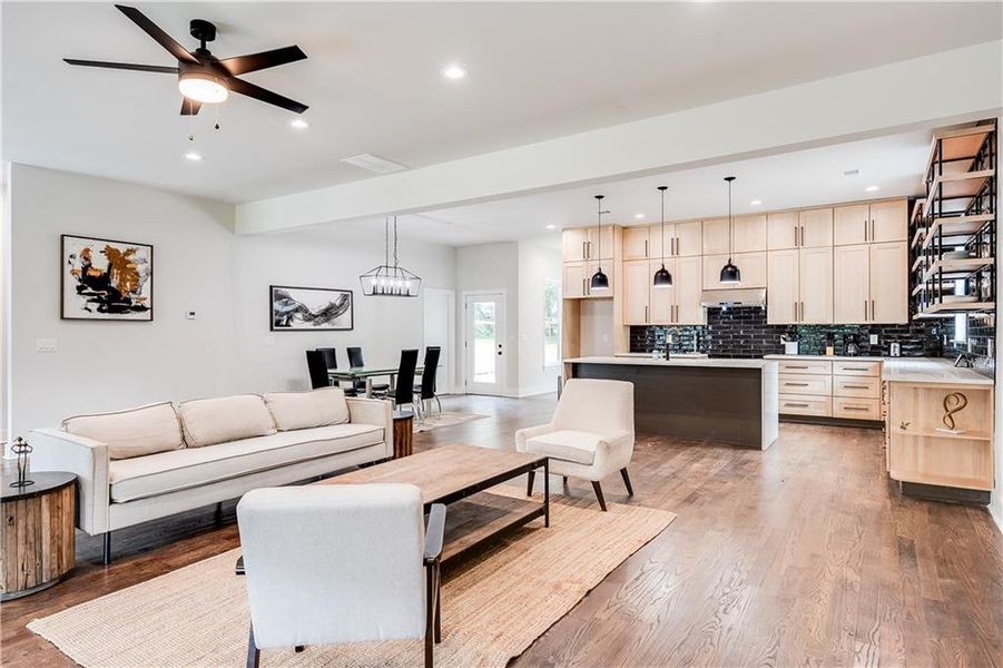 Furnished interior view inside a new home in , Atlanta (Image 24).