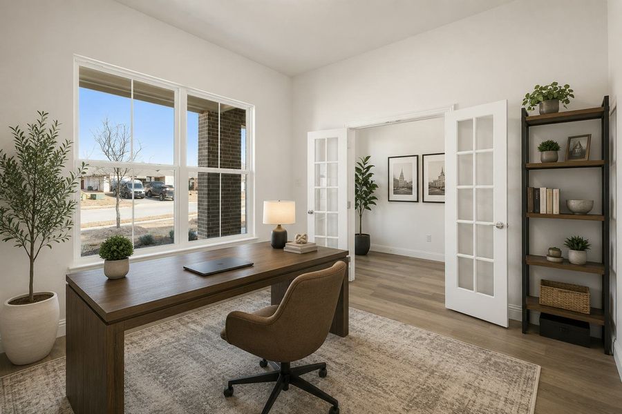 Representative furnished interior of a home built from the Cherry by Kindred Homes in Westside Preserve, Midlothian (Image 5).