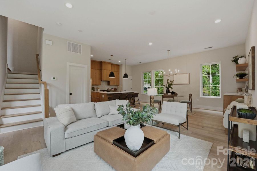 Furnished interior view inside a new home in , Charlotte (Image 7).
