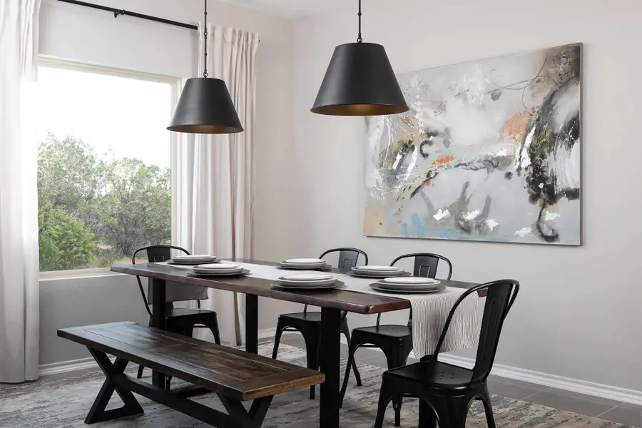 Representative furnished interior of a home built from the Kennedy by Ashton Woods in The Wilder, Adkins (Image 6).