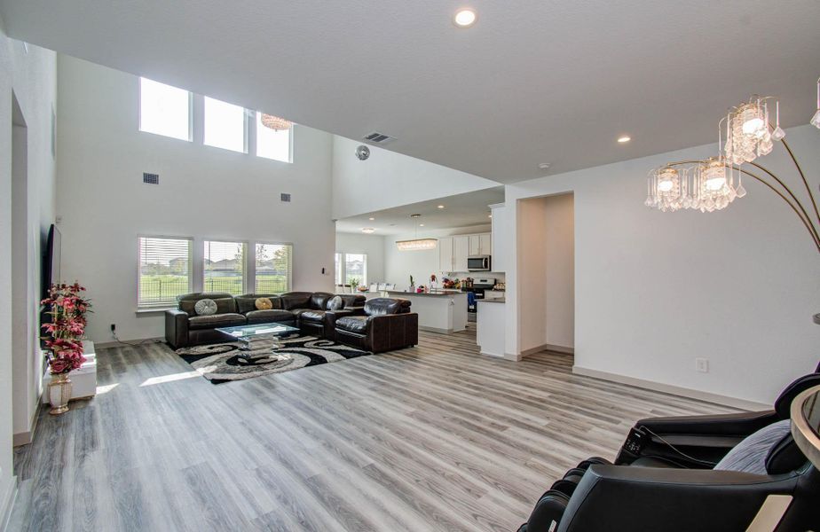 Furnished interior view inside a new home in Parks Edge, Missouri City (Image 17).