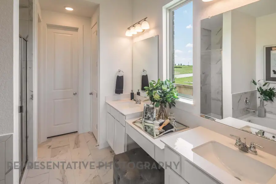 Furnished interior view inside a new home in Crosswinds, Kyle (Image 11). Furnished interior view inside a new home in Crosswinds, Kyle (Image 11).