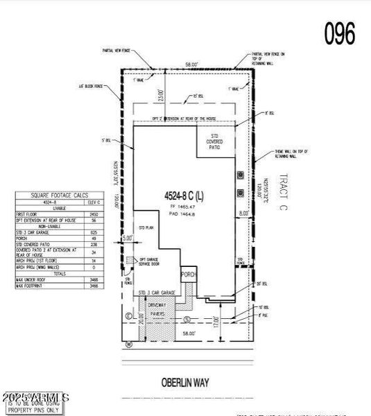 Parklane on 09616 Plot Plan