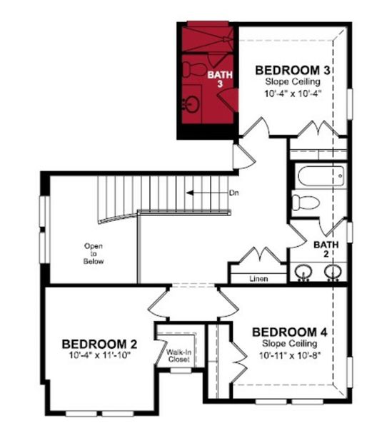 2D floor plan layout of this home in Sunterra, Katy, TX (Image 3).