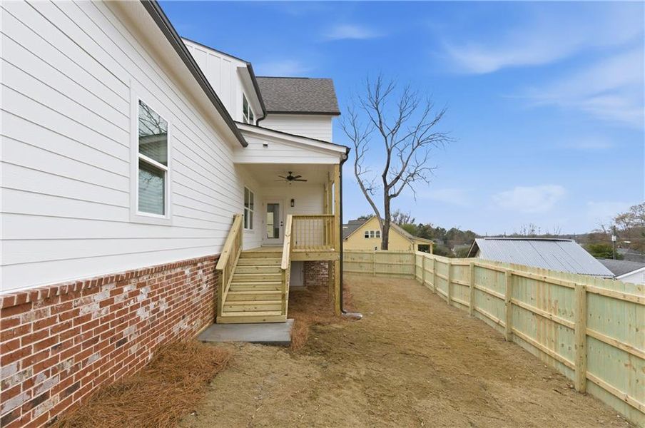 Exterior details and patio area of a home in , Marietta (Image 3).