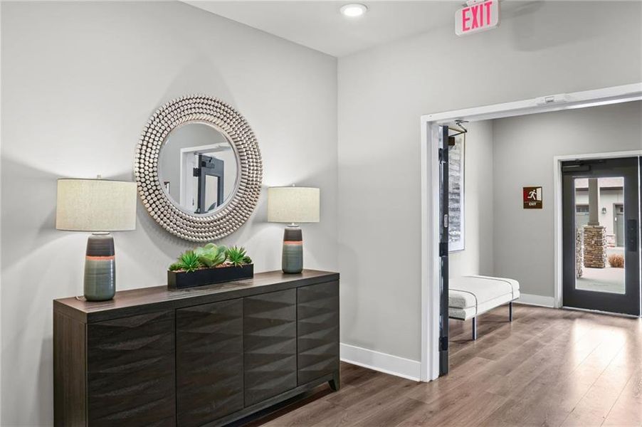 Furnished interior view inside a new home in Gatherings® at Herrington, Cumming (Image 20).
