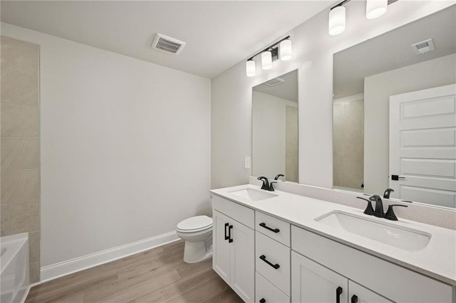 Furnished interior view inside a new home in , Braselton (Image 17).