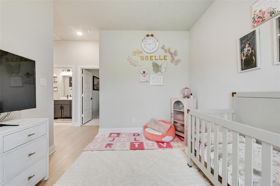 Furnished interior view inside a new home in Karis - Village Series, Crowley (Image 26). Furnished interior view inside a new home in Karis - Village Series, Crowley (Image 26).