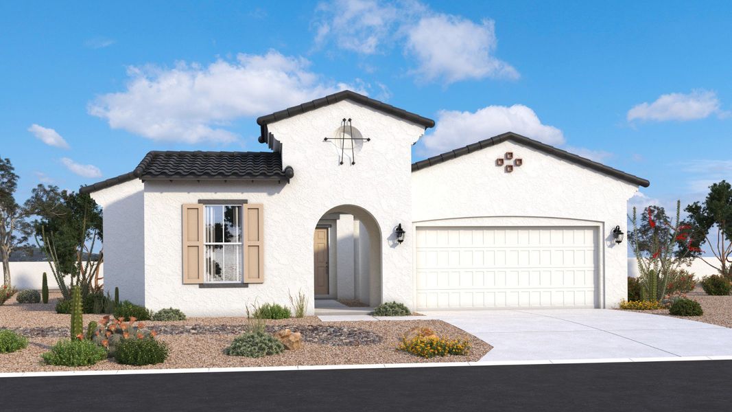 Cinnabar - Elevation A - Spanish Colonial Cinnabar - Elevation A - Spanish Colonial