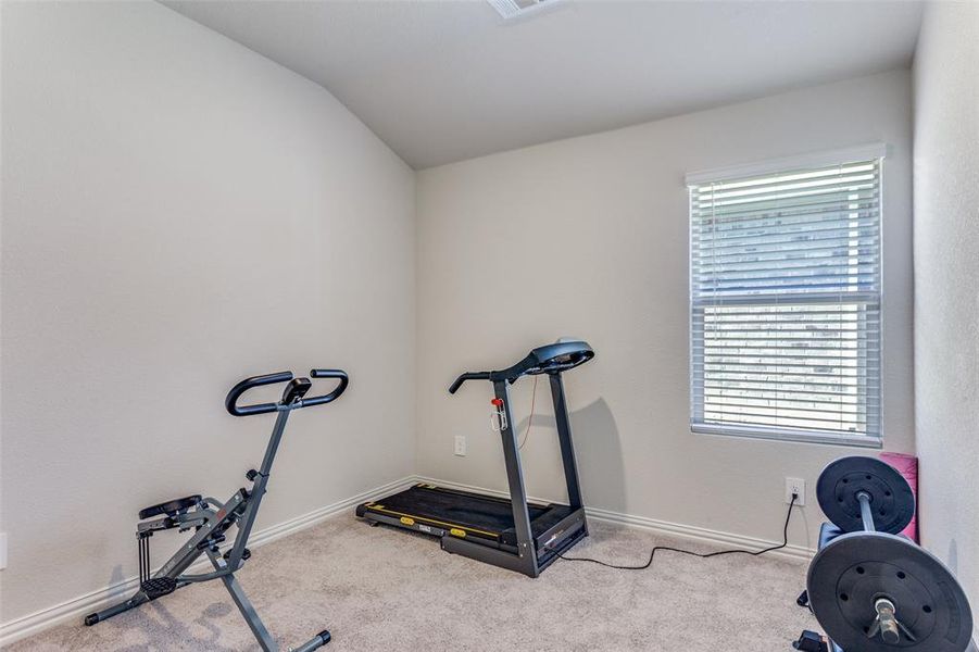 4th Bedroom being used here for exercise equipment