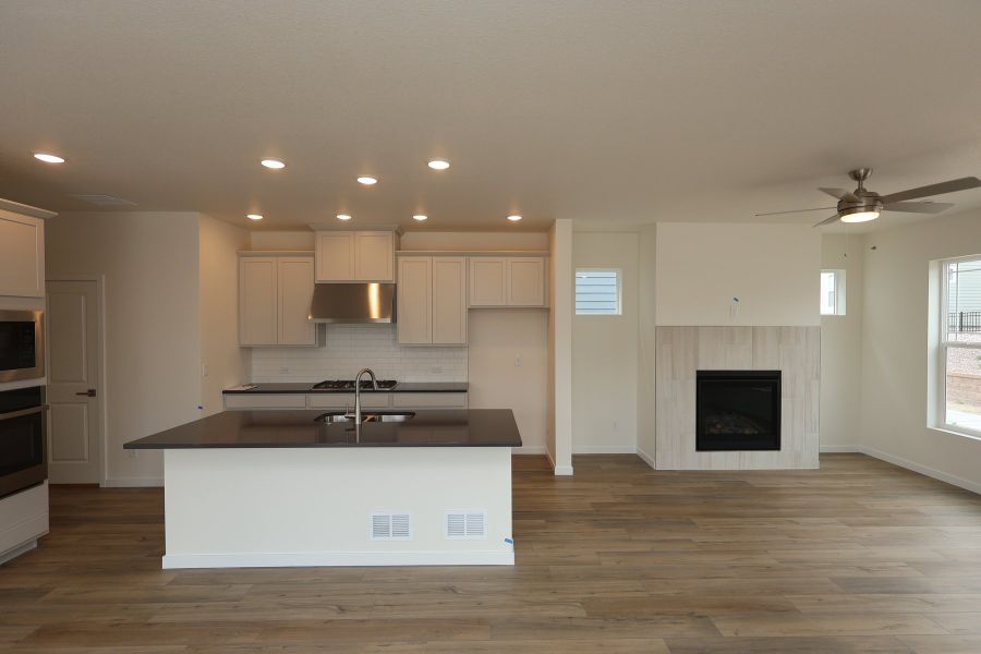 Furnished interior view inside a new home in Revel Crossing at Wolf Ranch – The Ascent Collection, Colorado Springs (Image 5).