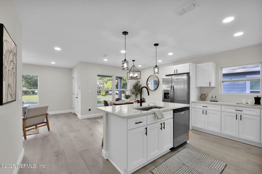 Furnished interior view inside a new home in , Jacksonville (Image 6). Furnished interior view inside a new home in , Jacksonville (Image 6).