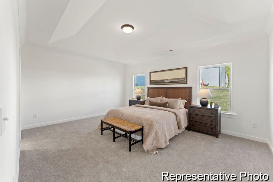 Furnished interior view inside a new home in Copper Ridge at Flowers Plantation, Clayton (Image 12).