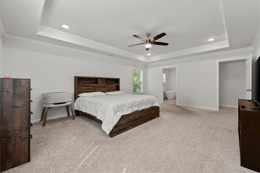 Furnished interior view inside a new home in , Hampton (Image 27).