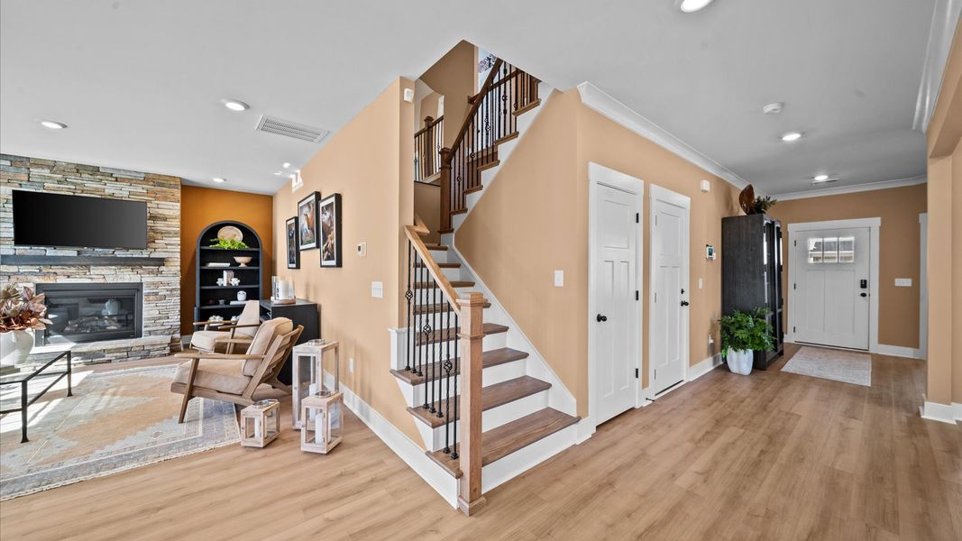 Representative furnished interior of a home built from the Drayton by DRB Homes in Foxbank, Gray Court (Image 12).
