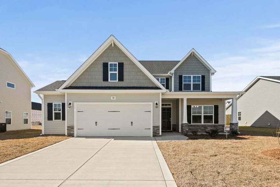 Elevation C with Work Area Garage Option