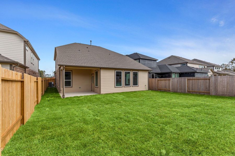 Exterior details and patio area of a home in Barton Creek Ranch, Conroe (Image 19). Exterior details and patio area of a home in Barton Creek Ranch, Conroe (Image 19).