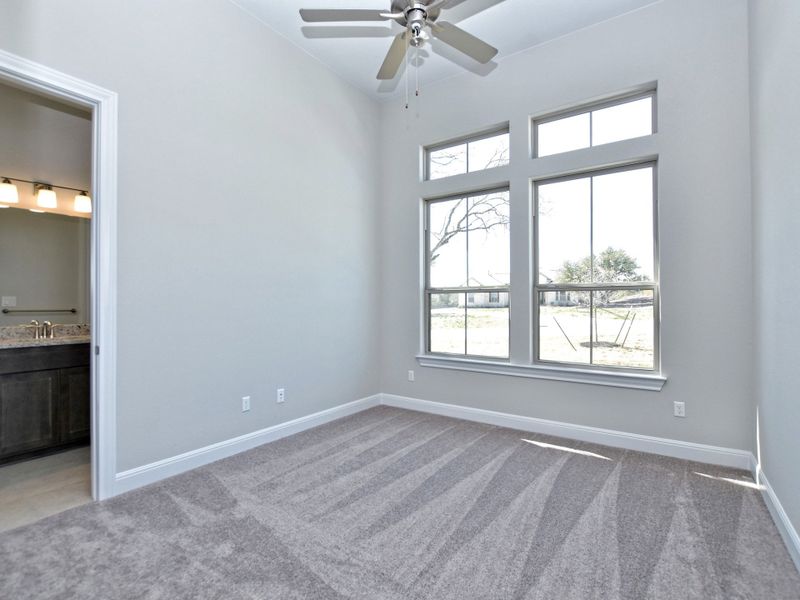 Representative unfurnished interior of a home built from the Siena III by Giddens Homes in Clearwater Ranch, Liberty Hill (Image 245).
