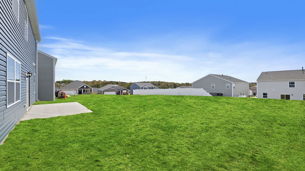 Representative exterior details of a home built from the PENWELL by D.R. Horton in Foxbank, Gray Court (Image 4). Representative exterior details of a home built from the PENWELL by D.R. Horton in Foxbank, Gray Court (Image 4).