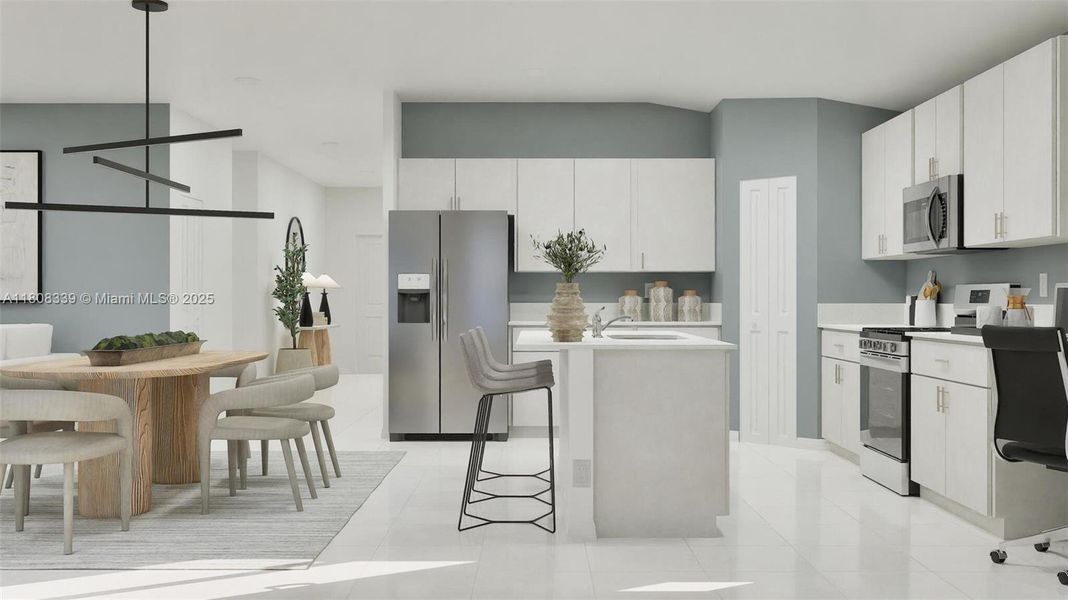 Furnished interior view inside a new home in Redlands Ridge: Mahogany Collection, Miami (Image 9).