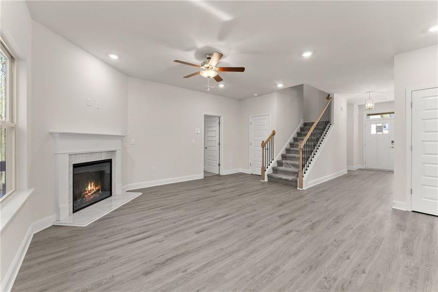 Spacious, unfurnished interior of a new home in Habersham Meadows, Demorest (Image 20).