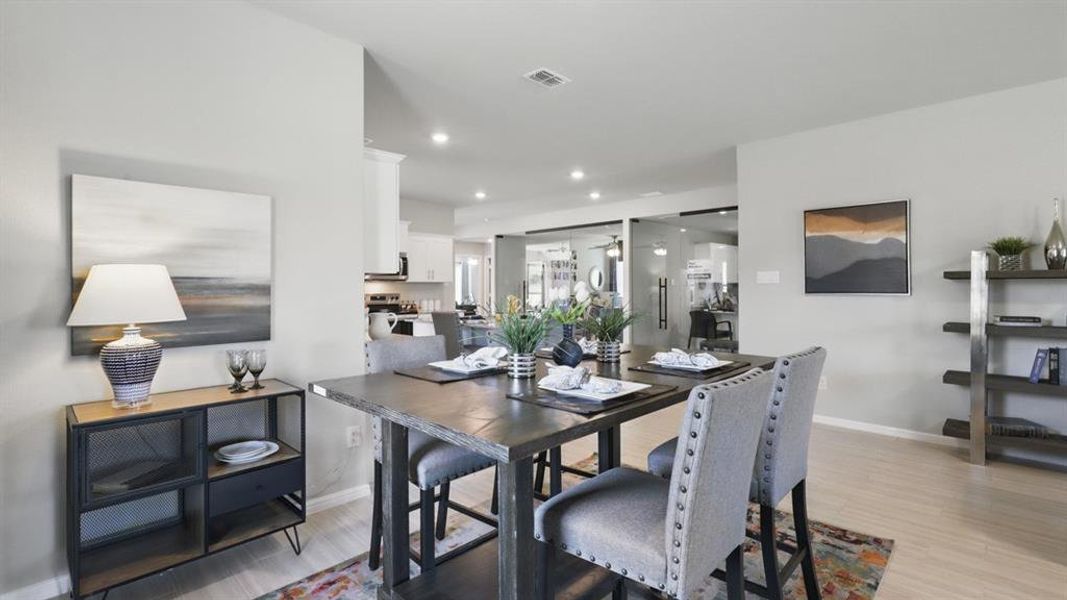 Furnished interior view inside a new home in Lonestar at Liberty Trails, Fort Worth (Image 21).