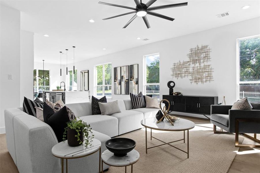 Furnished interior view inside a new home in , Irving (Image 14).