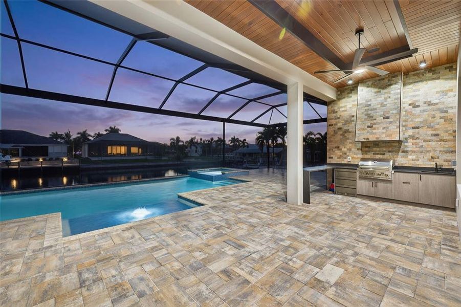 Exterior details and patio area of a home in , Cape Coral (Image 34). Exterior details and patio area of a home in , Cape Coral (Image 34).