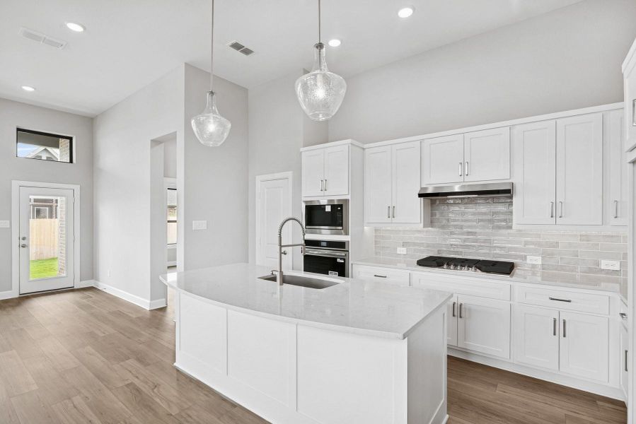 Furnished interior view inside a new home in Grange 45' Homesites, Katy (Image 9).
