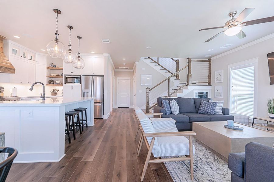 Furnished interior view inside a new home in , Galveston (Image 10).