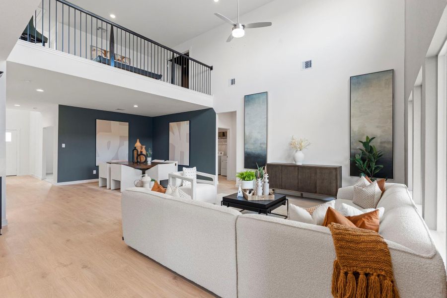 Furnished interior view inside a new home in Tamarron, Fulshear (Image 36).