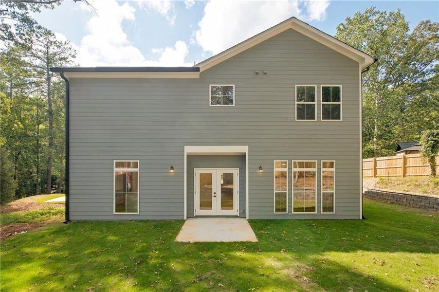 Exterior details and patio area of a home in , Atlanta (Image 31).