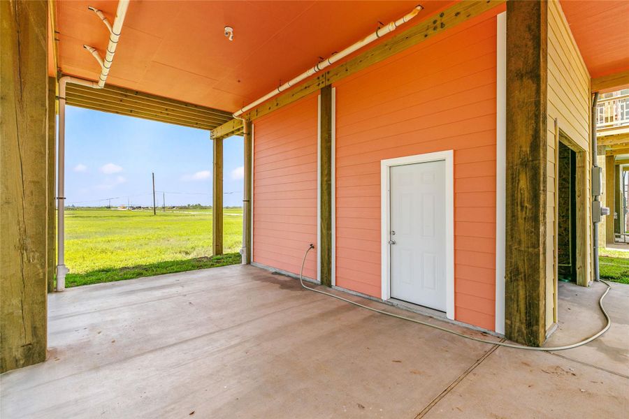 Exterior details and patio area of a home in , Surfside Beach (Image 26). Exterior details and patio area of a home in , Surfside Beach (Image 26).