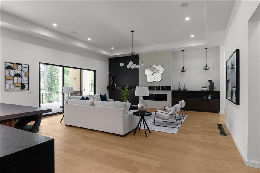 Furnished interior view inside a new home in , Atlanta (Image 10). Furnished interior view inside a new home in , Atlanta (Image 10).
