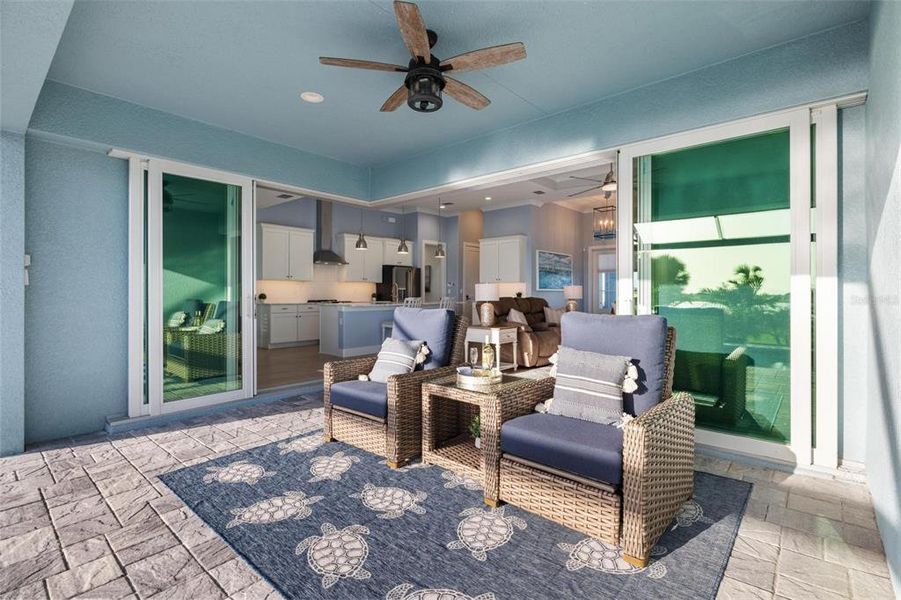 Furnished interior view inside a new home in , Placida (Image 40).