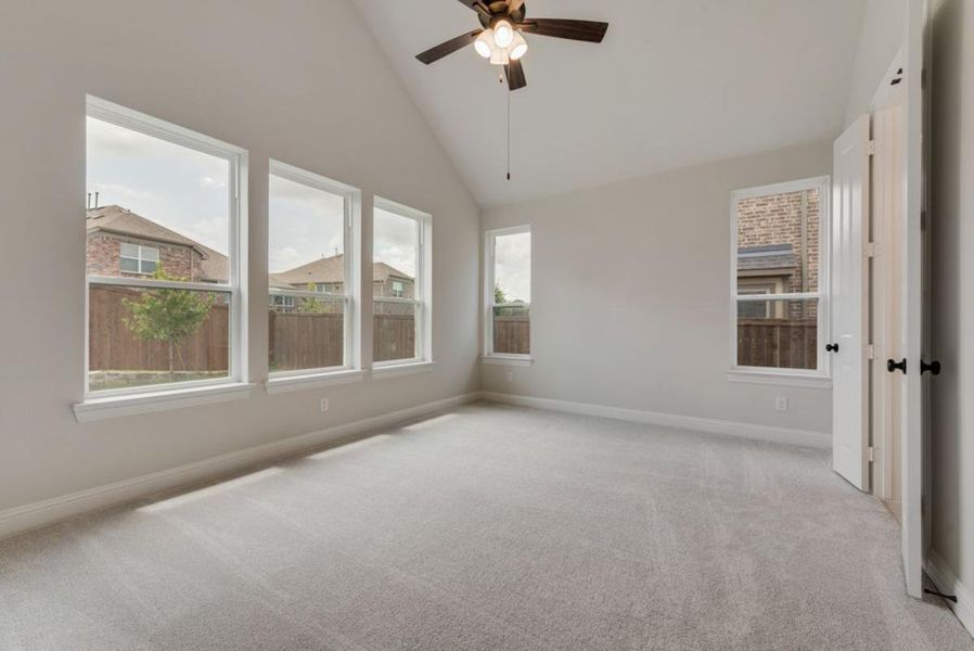 Representative unfurnished interior of a home built from the Brandonwood by Grand Homes in Edgewater, Fate (Image 20).