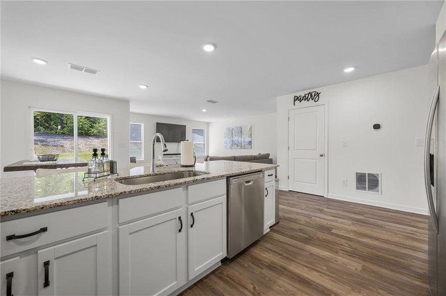 Furnished interior view inside a new home in , Lizella (Image 16).