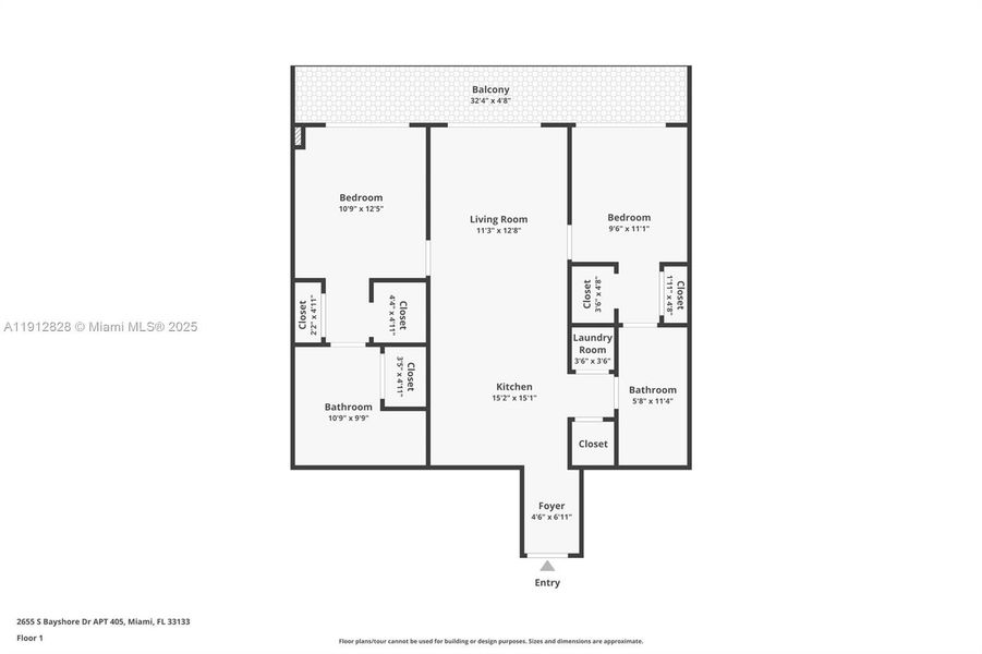 2D floor plan layout of this home in Mr. C Residences, Miami, FL (Image 6). 2D floor plan layout of this home in Mr. C Residences, Miami, FL (Image 6).