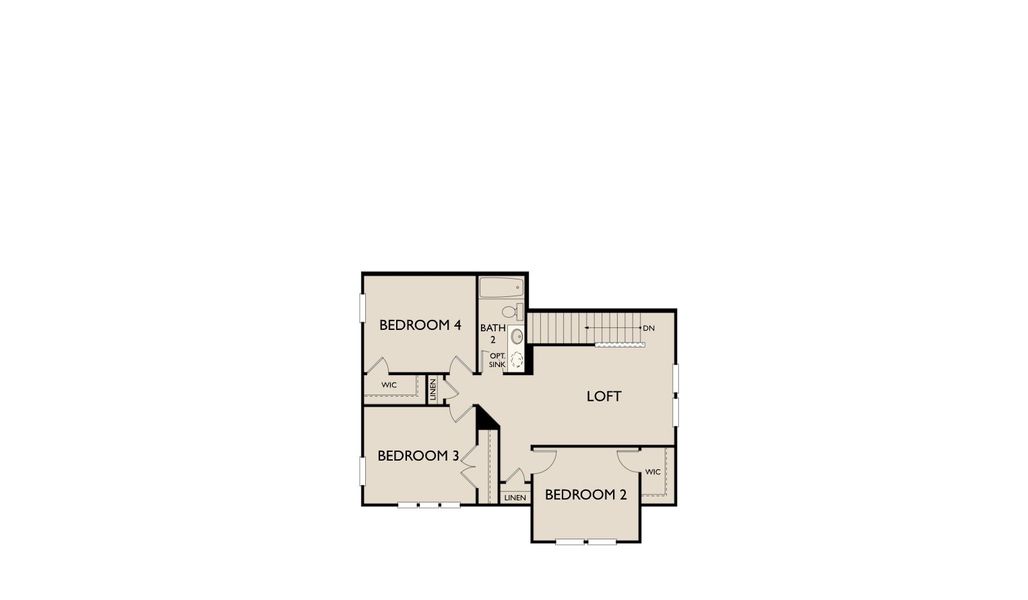 2D floor plan layout for the Cassidy by Ashton Woods in The Arbors at the Wilder, Adkins, TX (Image 6). 2D floor plan layout for the Cassidy by Ashton Woods in The Arbors at the Wilder, Adkins, TX (Image 6).