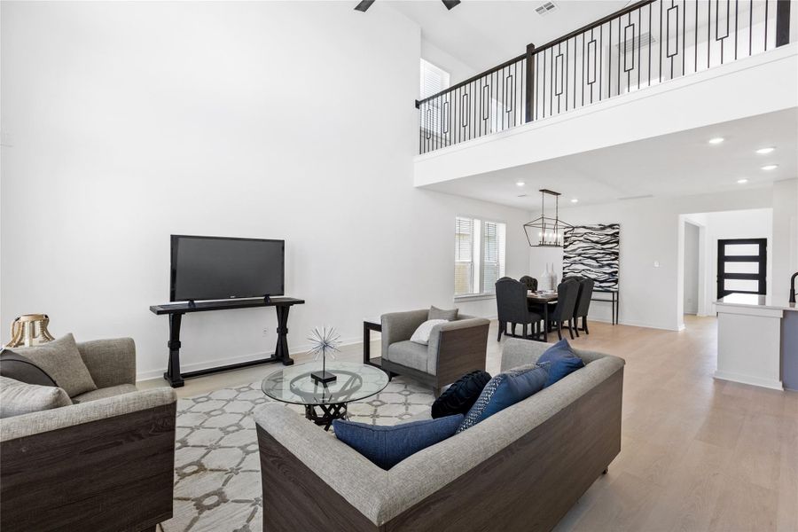 Furnished interior view inside a new home in Kendall Lakes, Alvin (Image 5).